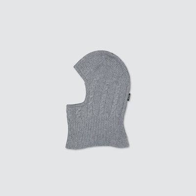 CABLE KNIT WOOL BALACLAVA