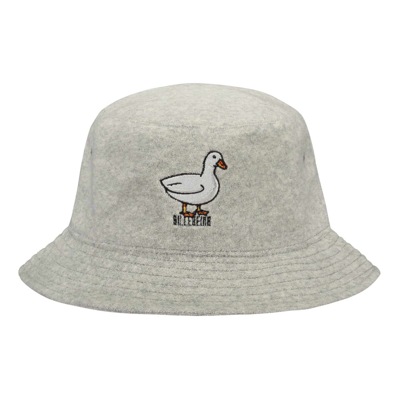 DUCK TOWEL BUCKET HAT Light Grey Melange Billebeino