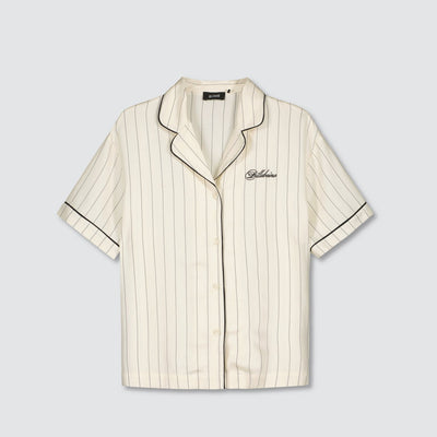 PINSTRIPE LOUNGE SHIRT-