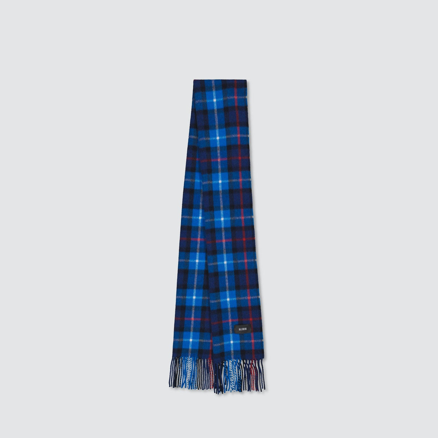 PLAID WOOL BLEND SCARF