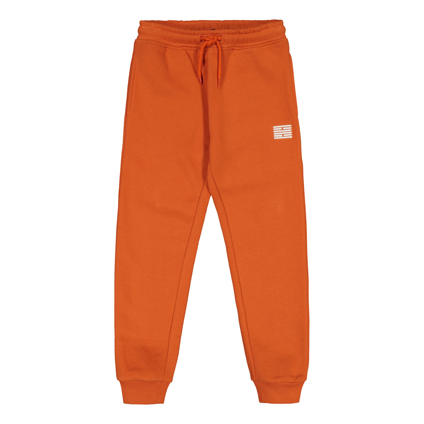 Kids Brick Sweatpants Dark Orange Billebeino