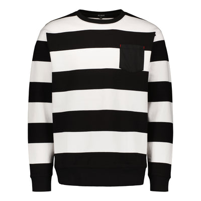 Striped Sweatshirt White / Black Billebeino